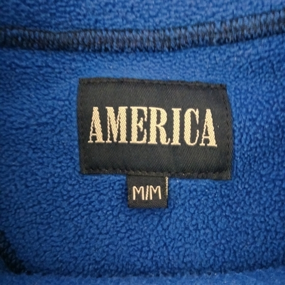 Vintage embroidered America fleece sweater - Picture 5 of 8